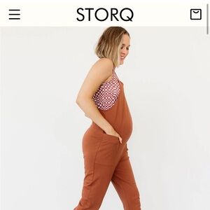 New Storq Anytime Overalls in cinnamon - size small